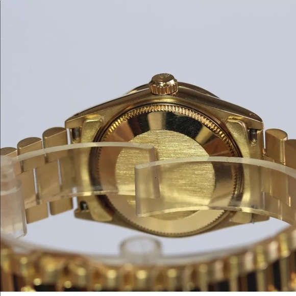 Rolex Mid Size 18k Yellow Factory Diamonds - Picture 2 of 5